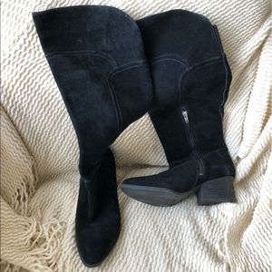 Black Suede Boots 8.5